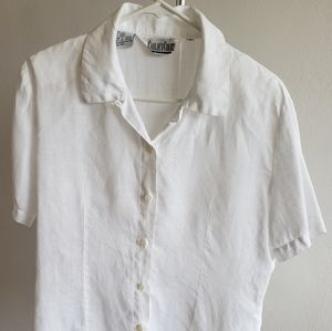 Linen white blouse